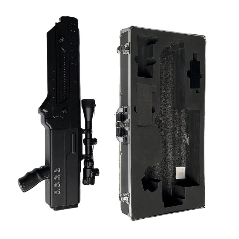  红毛镇手持便携式枪型低空防御反制四通道A型