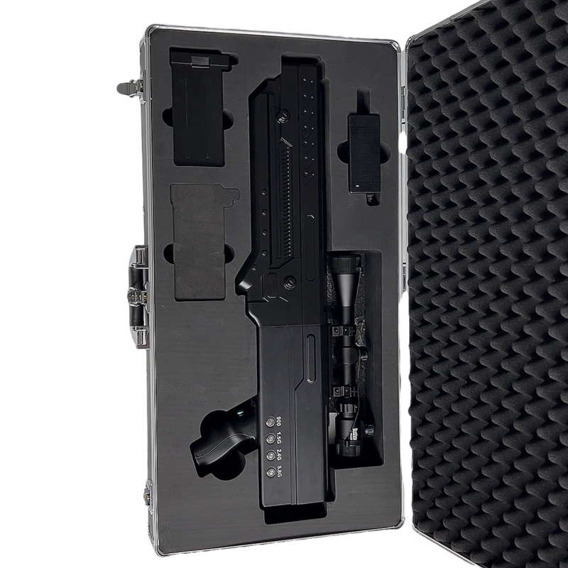  红毛镇手持便携式枪型低空防御反制四通道B型