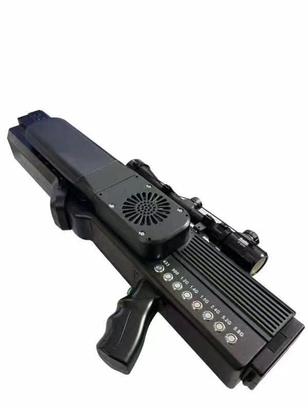  红毛镇手持便携式枪型低空防御反制八通道